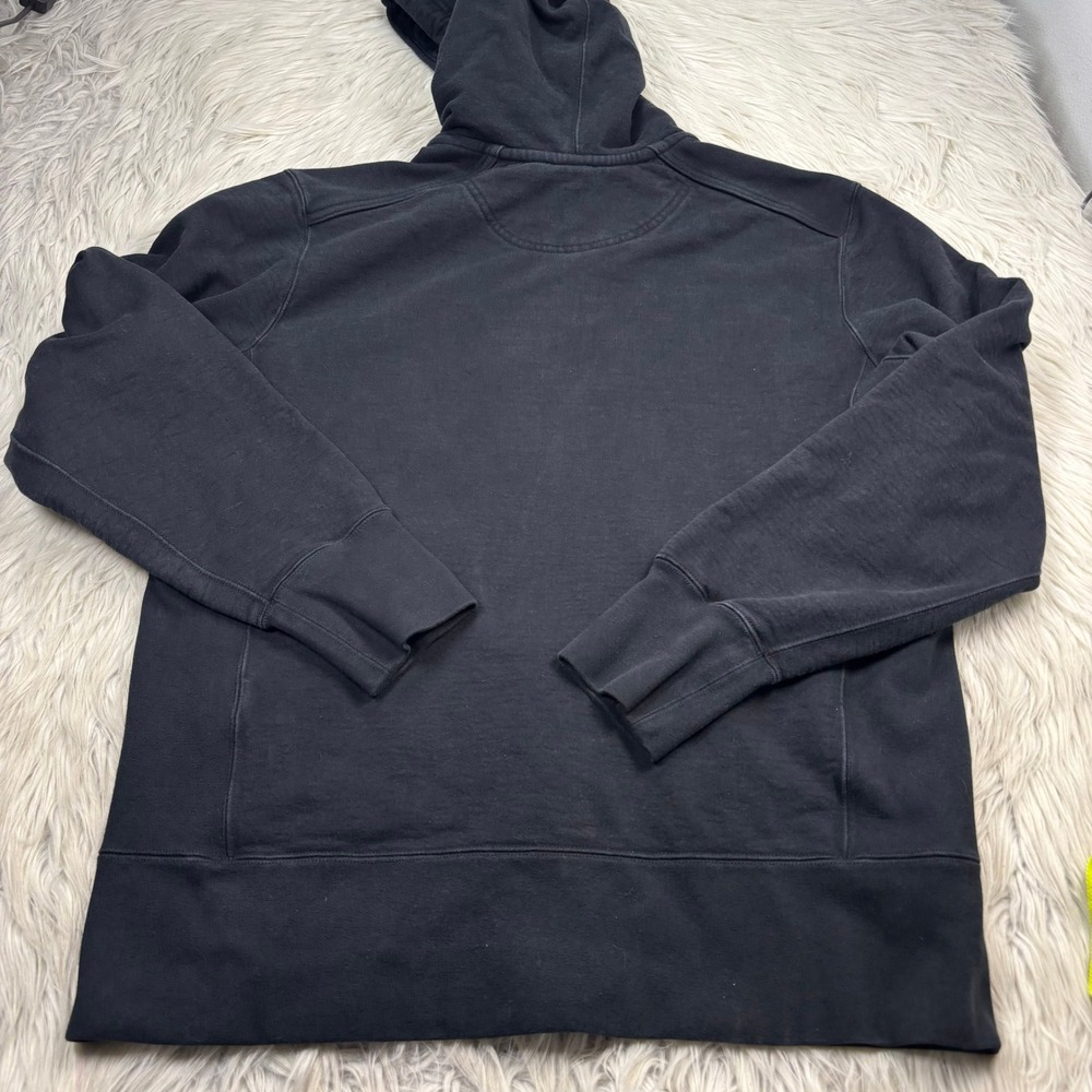 American Giant Men's XL Black Heavy Weight Zip Front Hoodie Reinforced Elbows - Picture 5 of 5
